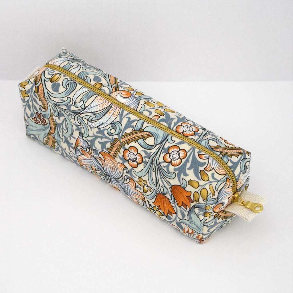 Quilted Cosmetic Case - Morris & Co. Autumn Lily