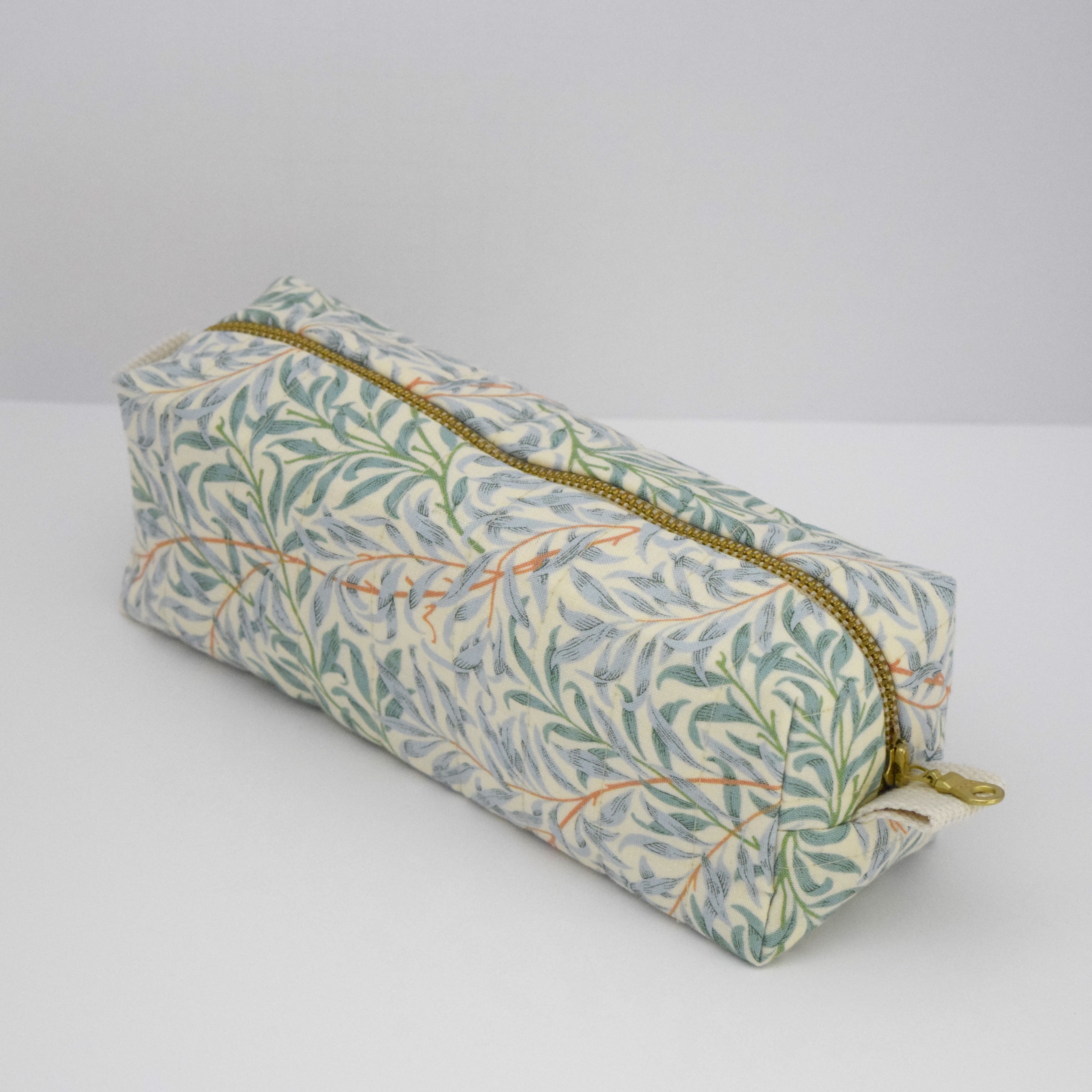 Quilted Cosmetic Case - William Morris Willow Bough