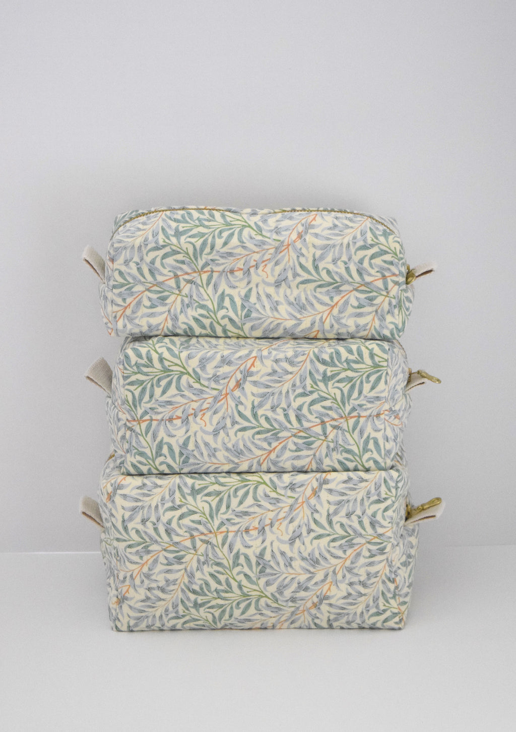 Quilted Cosmetic Case - William Morris Willow Bough