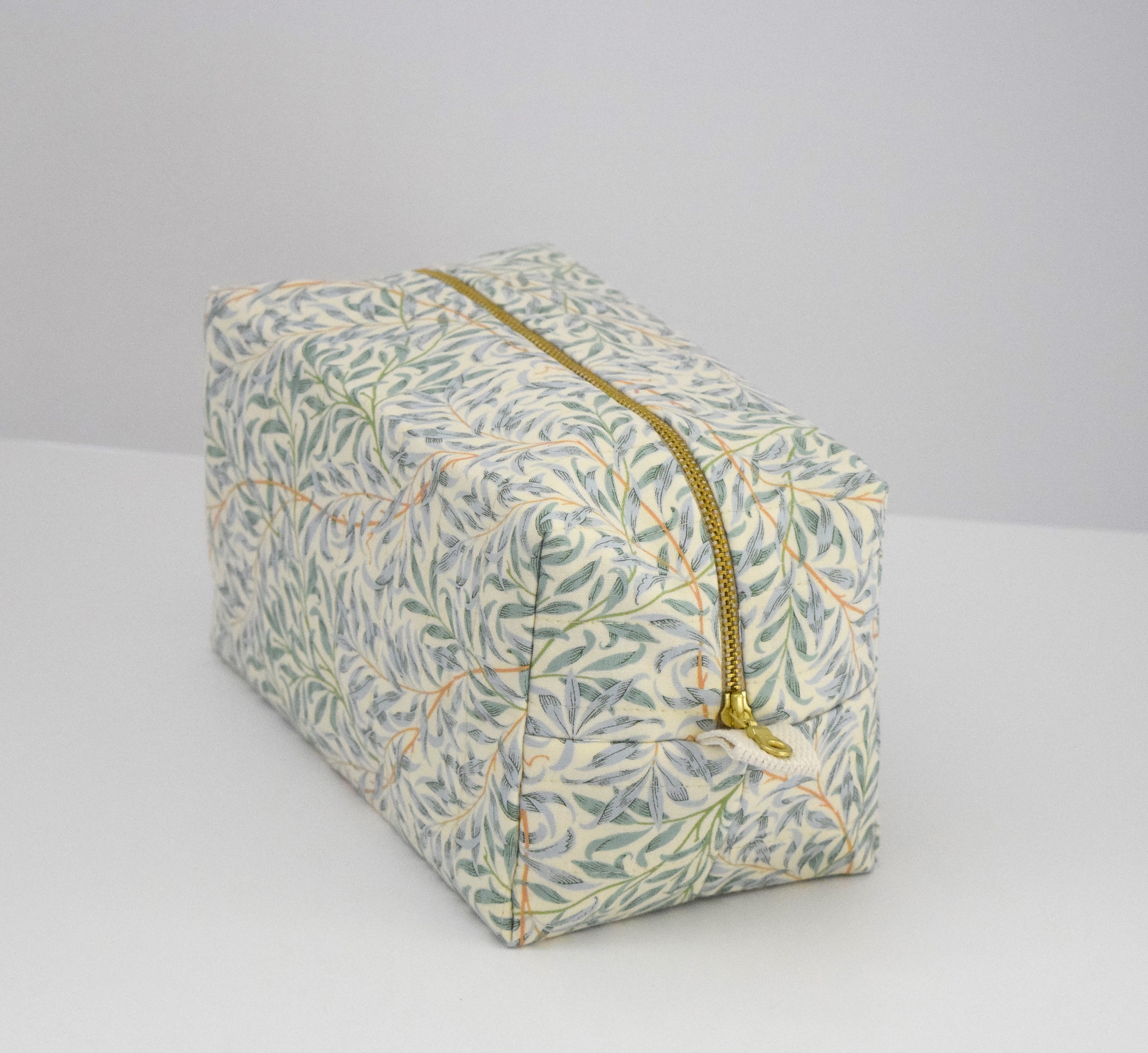 Quilted Cosmetic Case - William Morris Willow Bough
