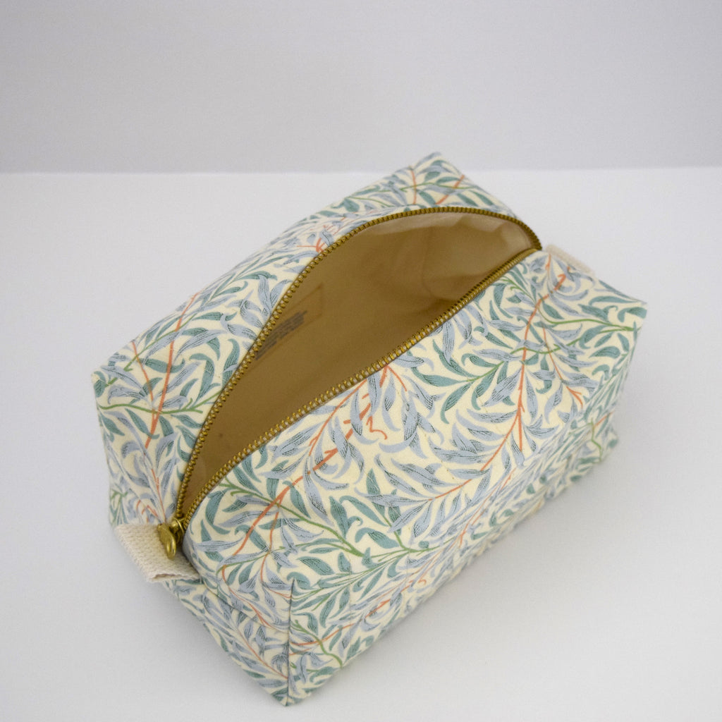 Quilted Cosmetic Case - William Morris Willow Bough